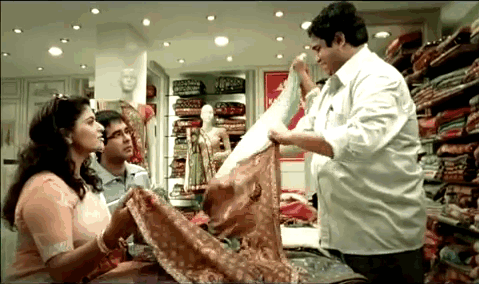 Indian woman bargaining gif