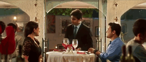 Waiter recommending food gif