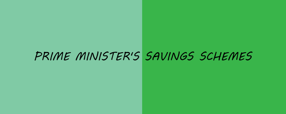 PM's Saving Schemes